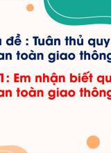 Bài 11 - Em nhận biết quy tắc an toàn giao thông